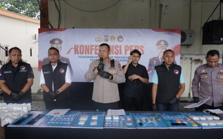 Narkoba Senilai Rp1,1 Miliar Diamankan Polres Mojokerto Kota
