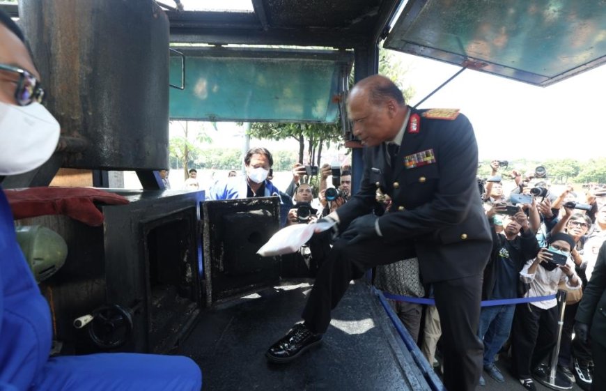 22,226 Kg Kokain Dimusnahkan, Bukti Komitmen Polda Jatim