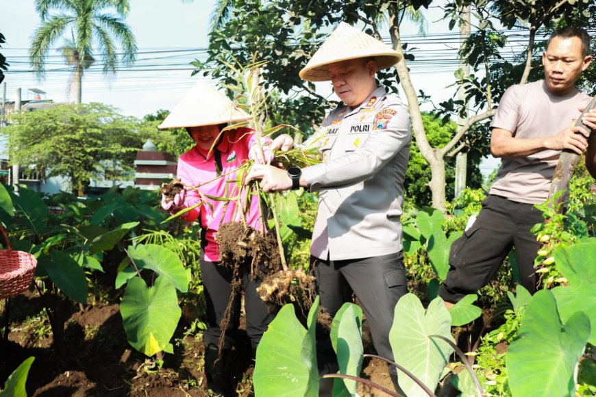 Polres Malang Perkuat Program Pekarangan Pangan Lestari untuk Ketahanan Pangan