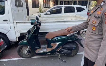 Dua Pelaku Pencurian Motor Diamankan Aparat Kepolisian