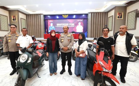 Polda Jatim Bantu Pulihkan Kerugian Korban Curanmor dan Begal