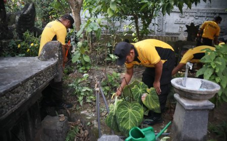 Bakti Religi Polres Malang Wujudkan Lingkungan Tempat Ibadah yang Bersih dan Nyaman