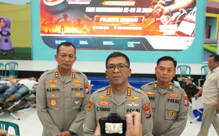 Donor Darah Polresta Sidoarjo Dukung Ketersediaan Stok Darah bagi Masyarakat